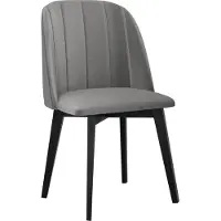 Mirjan 24 Chaise de salle à manger rembourrée AFTON 3 - noir / gris clair