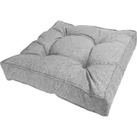 Pokar Coussin de salon Coussin d'assise pour chaise, Couleur:Gris, Taille:Coussin d'assise 50x50