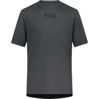 FOX Hommes, Maillot de cyclisme, Ranger SS Jersey Wordmark (L), Gris, L