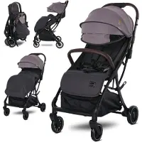Lorelli Poussette Minori pliable RouesPolyuréthanePorte-boisson Couvre-pieds gris