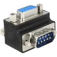 DeLOCK Adaptateur D-Sub9 -> D-Sub9 St/Bu 270° vis interchangeables