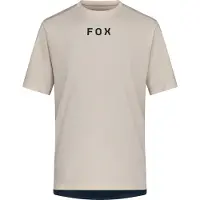 FOX Racing Hommes, Maillot de cyclisme, Ranger SS Jersey Wordmark (XL), Gris, Beige, XL