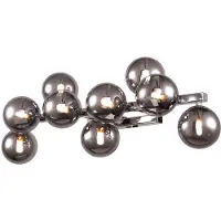 Maytoni Applique murale, métal verre, chrome fumé, L 66,5 cm