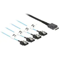 DeLOCK OCuLink - Câble SAS interne - SAS 12Gbit/s - OCuLink (SFF-8611) (M) à SATA (M) - 1 m (85829)