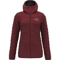 Salewa Doudoune pour femme très légère avec capuche, couleur:bordeaux, taille:40