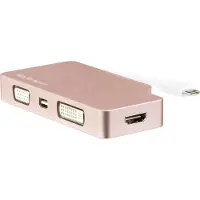 StarTech.com Convertisseur Vidéo 4-en-1 USB Type-C Or rose