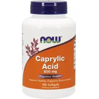 Now , Acide Caprylique, 600 mg, 100 Softgels