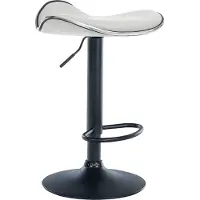 CLP Chaise de bar Shanghai - piètement noir - Blanc