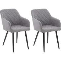 CLP lot de 2 chaises de salle à manger Shila