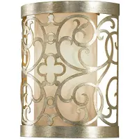 FEISS Applique murale Elstead Arabesque, douille E14, finition feuille d'argent patinée