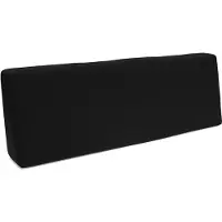 Pokar Coussin pour palette Coussins de palette avec housse amovible Canapé de palette, Taille:Coussin de dos 120 x 40, Couleur:Noir - Imperméable
