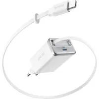 Anker Chargeur Nano (35 W, câble USB-C rétractable intégré) Blanc