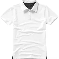 Elevate 38084 | Polo Markham pour homme / Oeko-Tex Standard 100 - Couleur : Blanc/Anthracite (Solid) - Taille : L