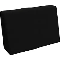 Pokar Coussin pour palette Coussins de palette avec housse amovible Canapé de palette, Taille:Coussin latéral 60 x 40, Couleur:Noir