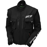 Ufo Veste PLAST "Taiga" pour hommes Enduro, coupe-vent taille L, noir