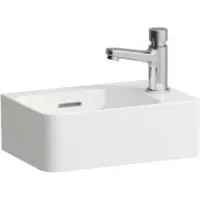 Laufen Lave-mains VAL 340x220mm blanc avec trop-plein, 1 trou de robinetterie (220 mm, 340 mm)