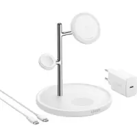 Anker Station de recharge sans fil MagGo (support 3 en 1) Blanc