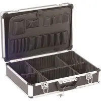 Perel Valise Aluminium 455 X 330 X 152 Mm Noir