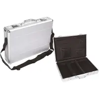 Perel Mallette pour ordinateur portable en aluminium - 425 X 305 X 80 Mm - 10,3 L
