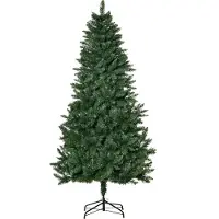 Youjia Arbre de Noël artificiel 180 cm Arbre de pin artificiel avec 724 branches Support métallique pour l'intérieur