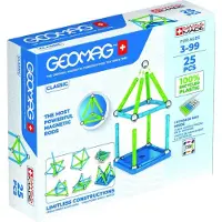 Geomag Jeu de construction Classic Green Line junior 25 pièces