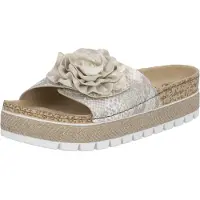Rieker Damen Pantoletten Beige