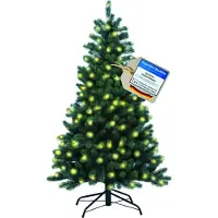 XENOTEC Arbre de Noël avec lumières de fées LED et support, hauteur 150 cm (150 cm)
