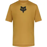 FOX Racing Hommes, Maillot de cyclisme, Ranger SS Jersey Head (L), Marron, Jaune, Orange, L