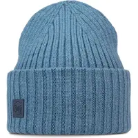 Buff Knitted Beanie Bleu
