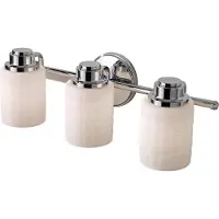 Elstead Lighting Applique murale Wadsworth, chrome poli, 3xG9x3W, verre, dim. : 17,8 x 54 x 15,6 cm, IP44, Feiss