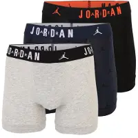 Jordan Boxers 'FLIGHT' gris chiné / violet foncé / noir