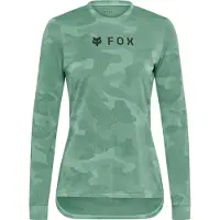 FOX Racing Femmes, Maillot de cyclisme, W Ranger Tru Dri LS Jersey (L), Vert, Blanc, L