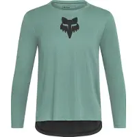 FOX Racing Unisexe, Maillot de cyclisme, Yth Ranger LS Jersey Head (140, 146, 152, 158), Turquoise, Vert, 152, 158, 146, 140
