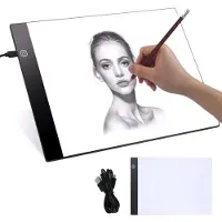 Pro Table lumineuse LED A4 ultra-plate avec câble USB de 2 m
