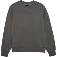 FOX Hommes, Pull-over, Sweat 24 Wordmark Oversized Crew P, Gris, (S)