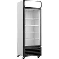 Saro Réfrigérateur mobile avec panneau publicitaire - 370 litres, verrouillable