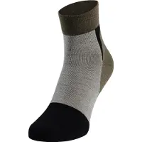 Odlo Unisexe, Chaussettes de sport, Performance Wool Hike Quarter (45 - 47), Gris, Noir