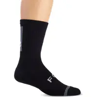 FOX Unisexe, Chaussettes de sport, CHAUSSETTES 23 8" DEFEND BLK XS/S (36 - 41, XS/S), Noir