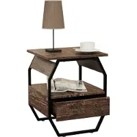 VCM Table basse en bois en métal Table basse Sofatic Salle de séjour Table basse Aulari S