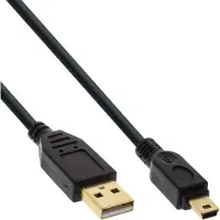 InLine 31850P câble USB USB 2.0 5 m USB A Mini-USB B Noir
