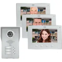 Elro Sonnette de porte avec caméra Full HD vision nocturne, interphone vidéo triplex