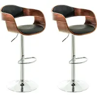 CLP lot de 2 tabourets de bar Kingston en similicuir
