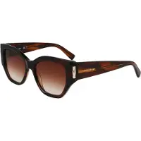 Longchamp Lunettes de Soleil LO764S N 51/17/140 Striped brown Acetate WOMAN LO764S N