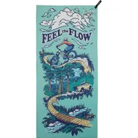 PackTowl Personal Body (XL) Flow, Serviette de voyage, Vert, Multicolore, Bleu, Rouge, Gris