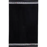 Zeus Drap de bain en coton 155 x 100 cm noir