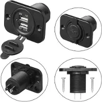 Proplus Port USB double encastrable type A 3100mA 12V/24V