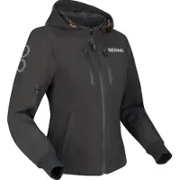 Bering Veste de moto en textile pour femme Kerby, noire, taille 40