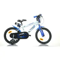 F.lli Schiano Sch Runner 16" - Vélo Pour Garçons (5-7 Ans), Roues 16", Cadre En Acier, Avec Accessoires - Couleur Bleu