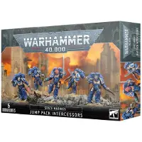Warhammer Figure Space Marines Intercessors With Jump Packs