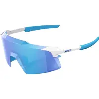 100% Aerocraft Sunglasses Blanc,Bleu HiPER Blue Mirror/CAT3